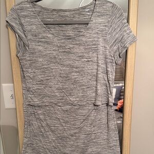 Gray Women's Nursing Top